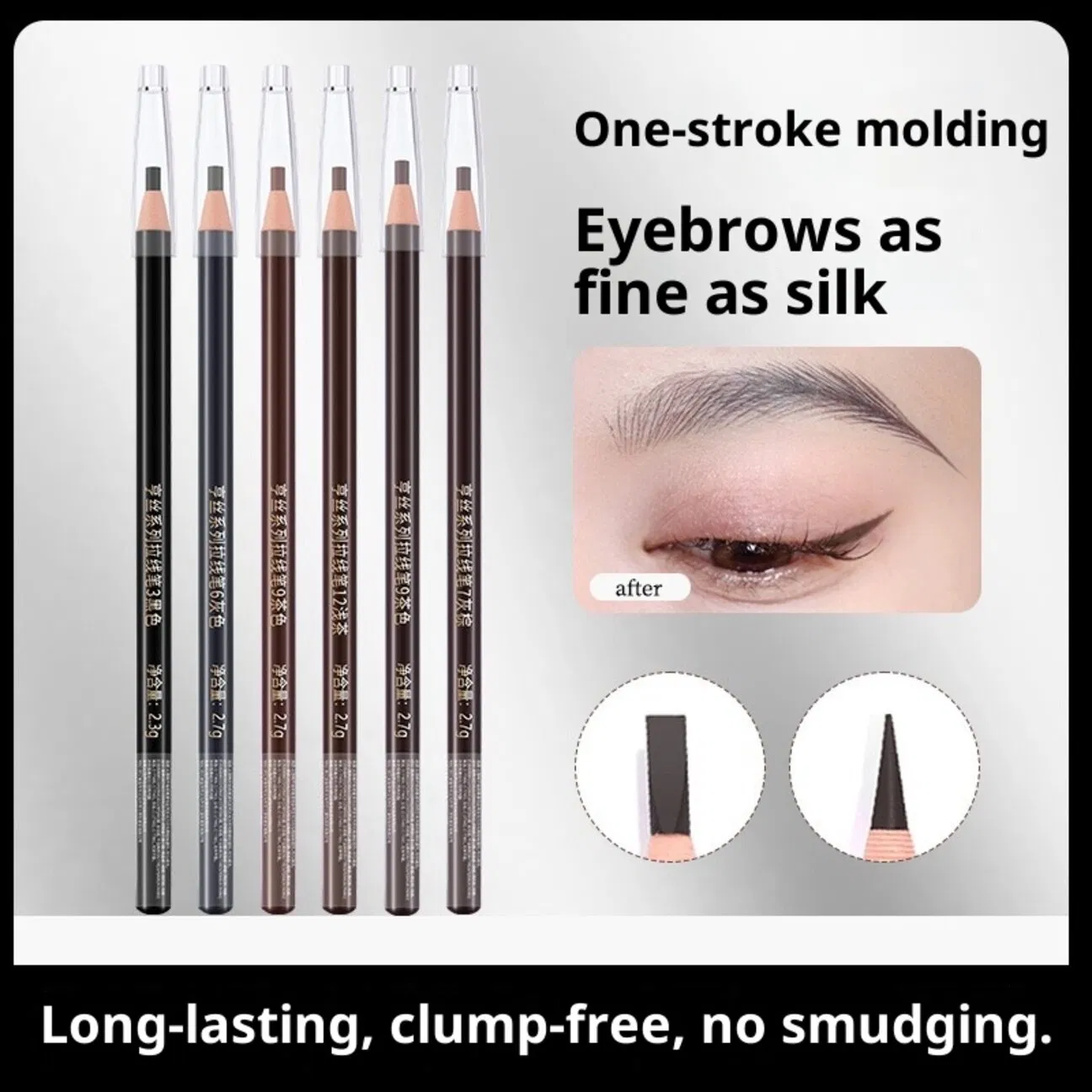 Micro Precision Tip Eyebrow Pencil for Detailed Work and Fine Gap Filling
