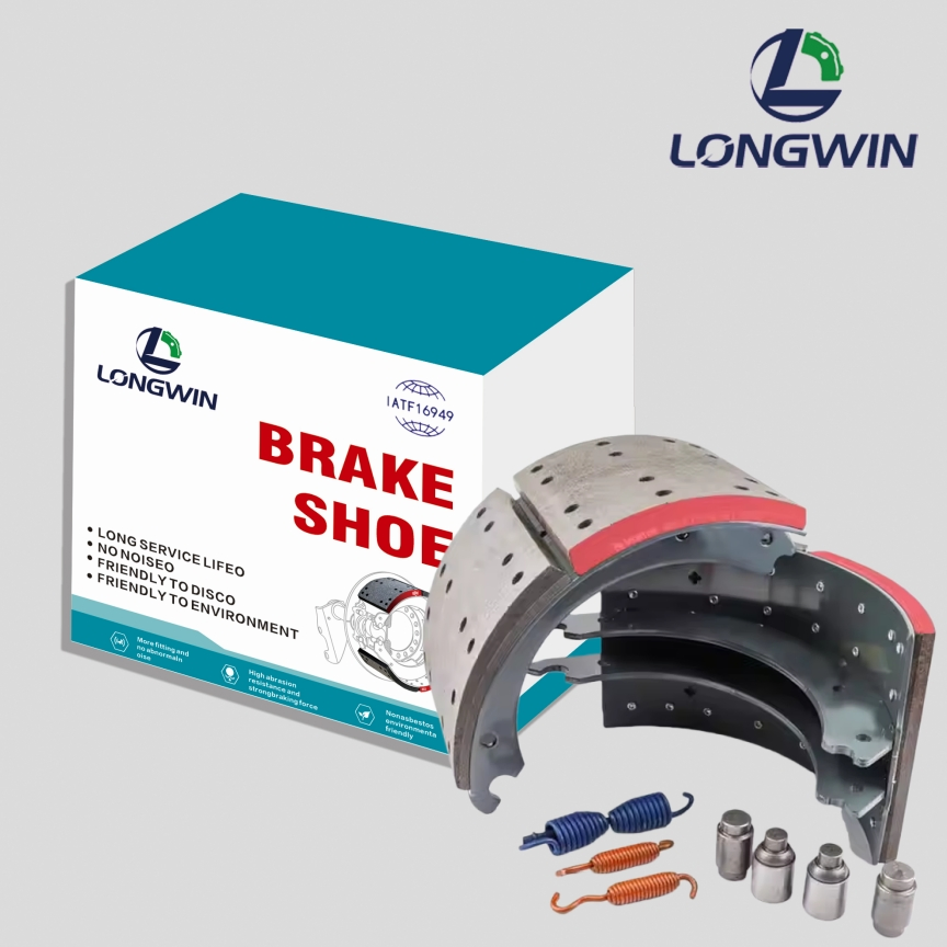 Brake Shoe Kit with E-Coating for GAWR 23K Truck