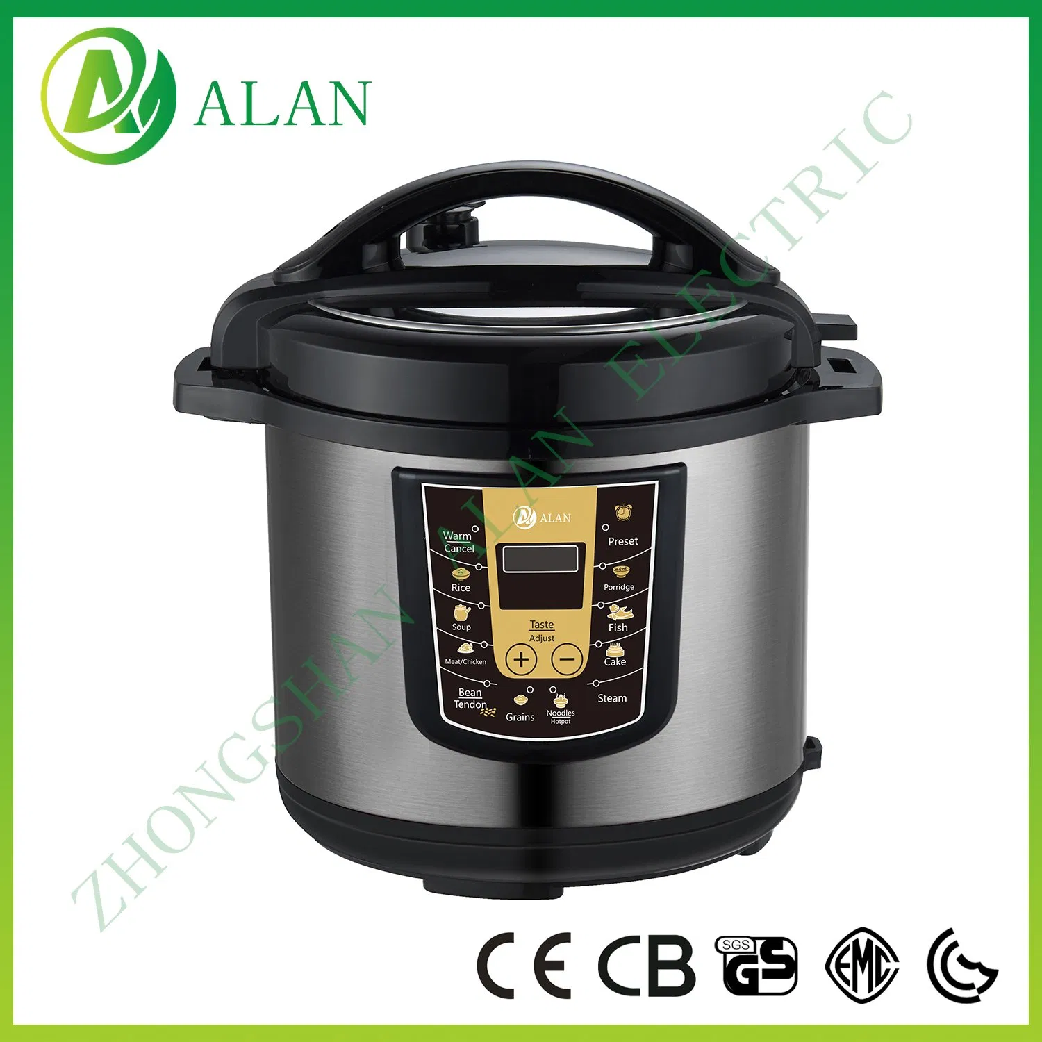 4-12L Large Size Multipurpose Electrical Pressure Cooker Rotate Controller