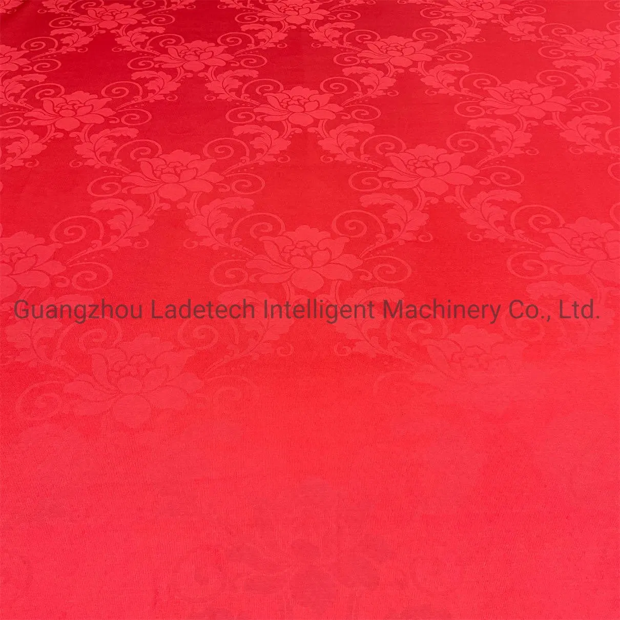 High Quality Red Color 60-80 Grams Mattress Printed Polyester Tricot / Pongee Fabric