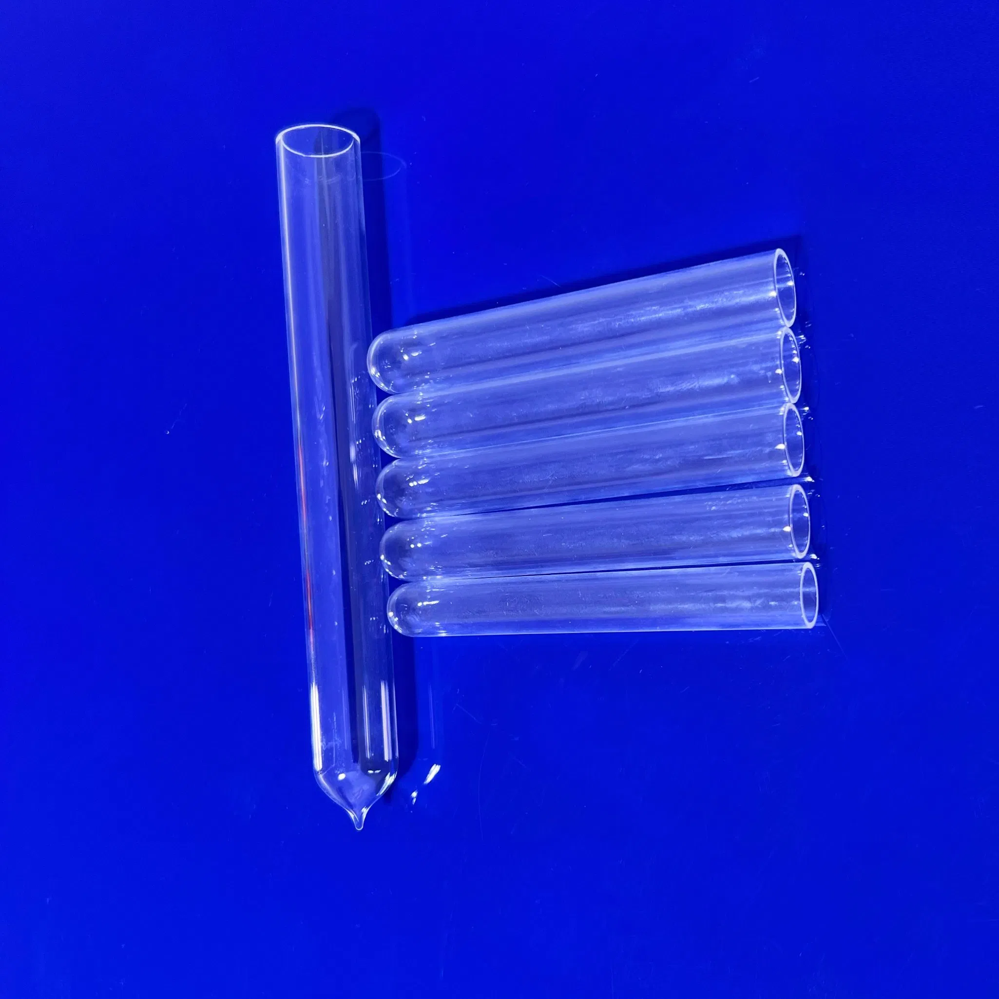 Circular Quartz Test Tube - High-Temperature Annealing Point Quartz Glass Tube