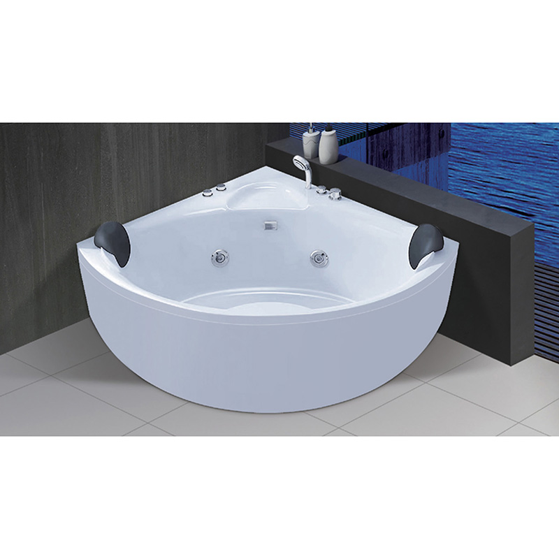 Stylish Round Solid Surface Indoor Bathroom Bathtub for Contemporary Spaces