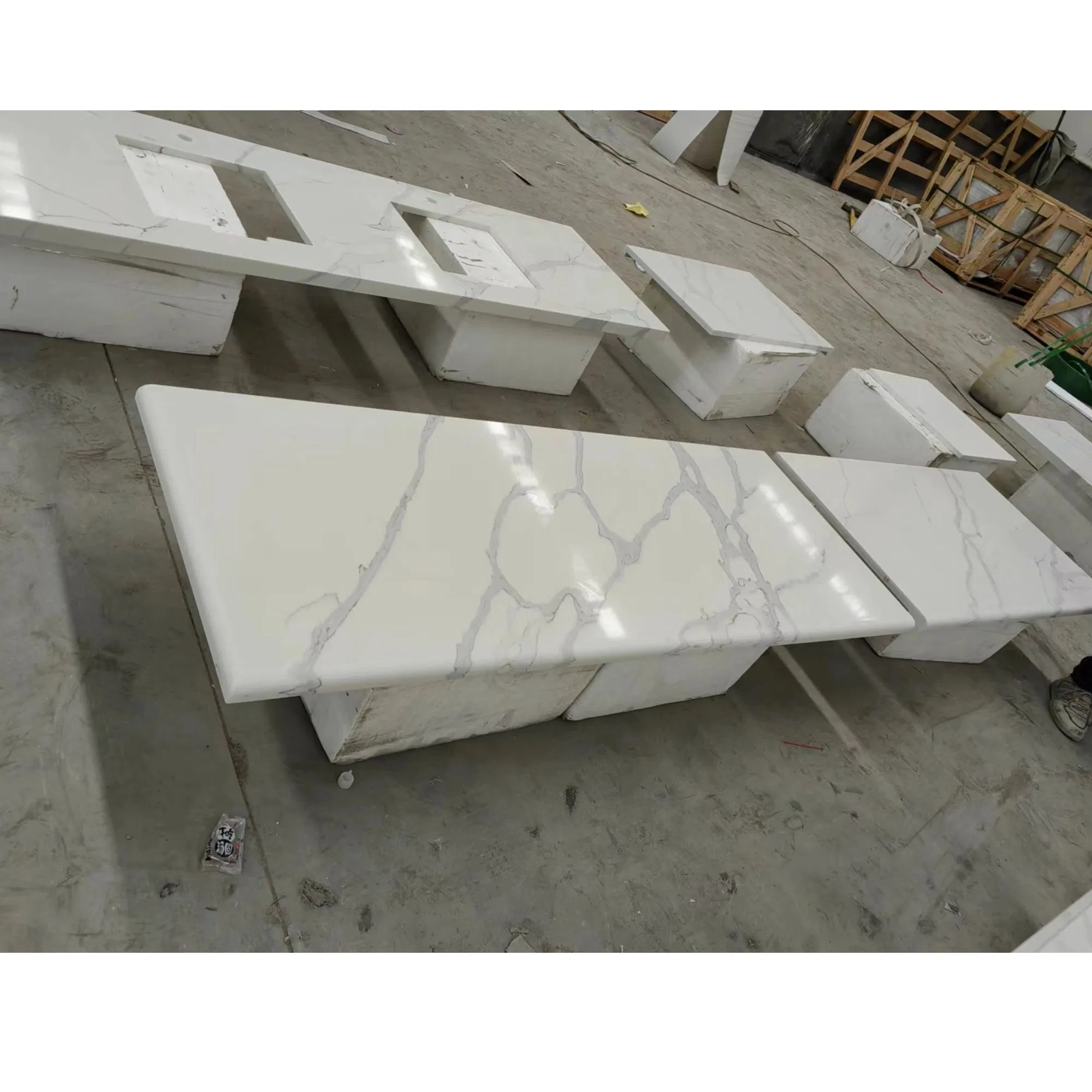 Aritificial Quartz Stone Countertop for Bathroom/Kitchen Engineering Wholesale