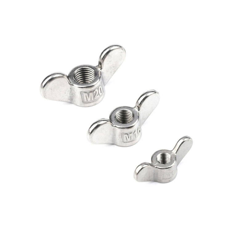 Stainless Steel Round Nosed Wing Nut ASME/ANSI B18.6. X