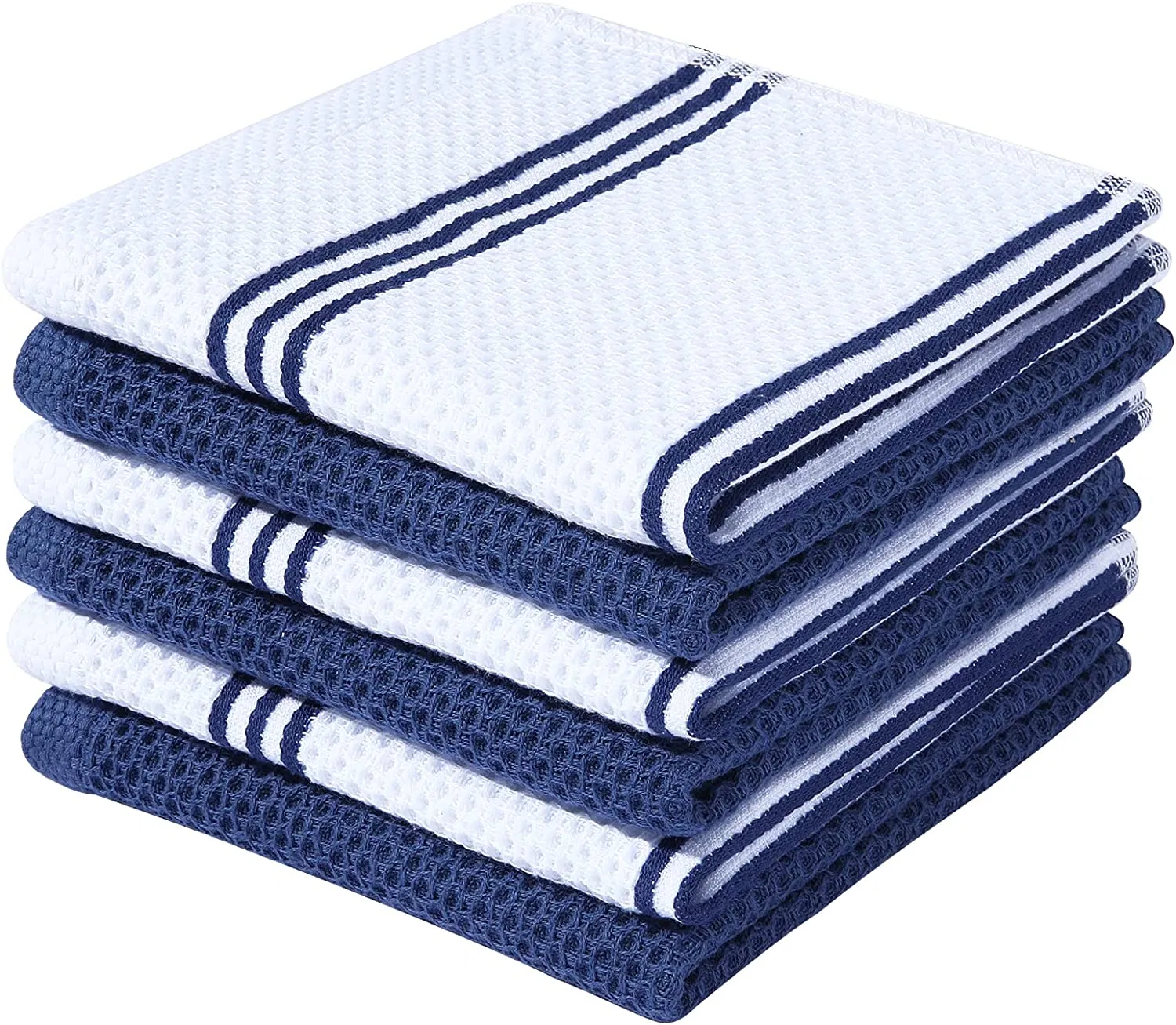 Waffle Weave Super Soft Absorbent Kitchen Dish Towel for Drying Dishes