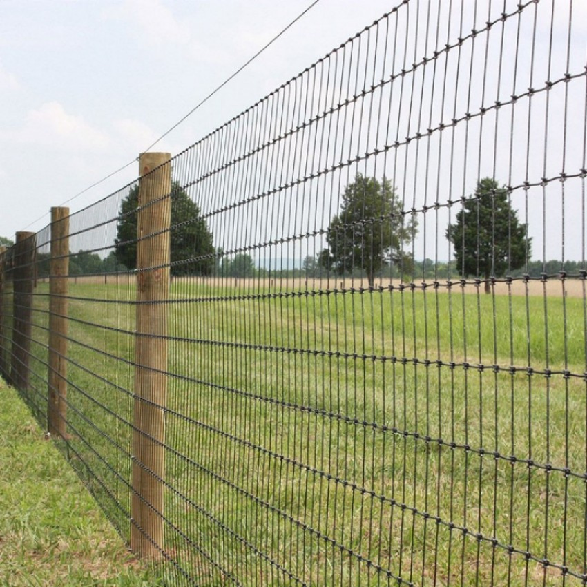 Sustainable Fixed Knot Woven Wire Field Fence Roll Livestock Goat Hog Fencing Wire Mesh Galvanized Sheep Cattle Wire Farm Fence