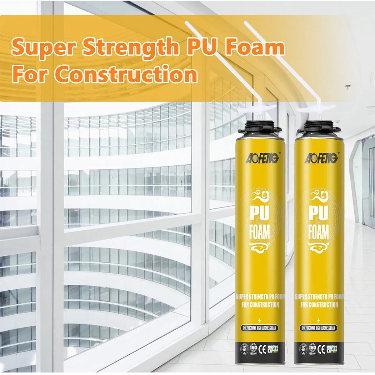 Fast Drying Excellent Elasticity 750ml High Bonding Strength Polyurethane Spray Foam Sealant PU Foam Sealant