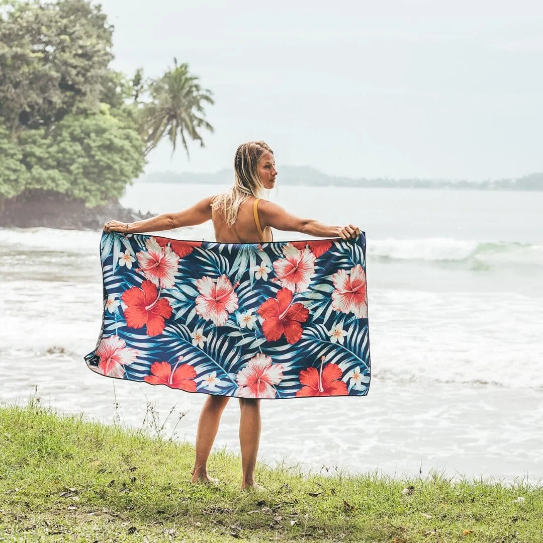 RPET Plastic Bottle Fiber Custom Design Recycled Microfiber Quick Dry Beach Towel
