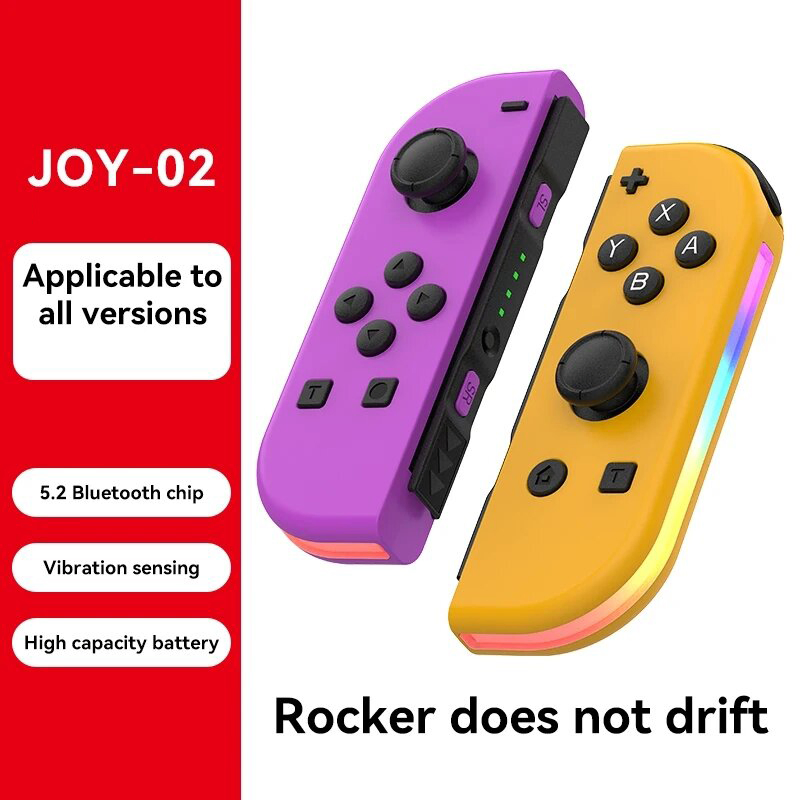 Контроллер Joy-02 для Nintendo Switch с LED-подсветкой