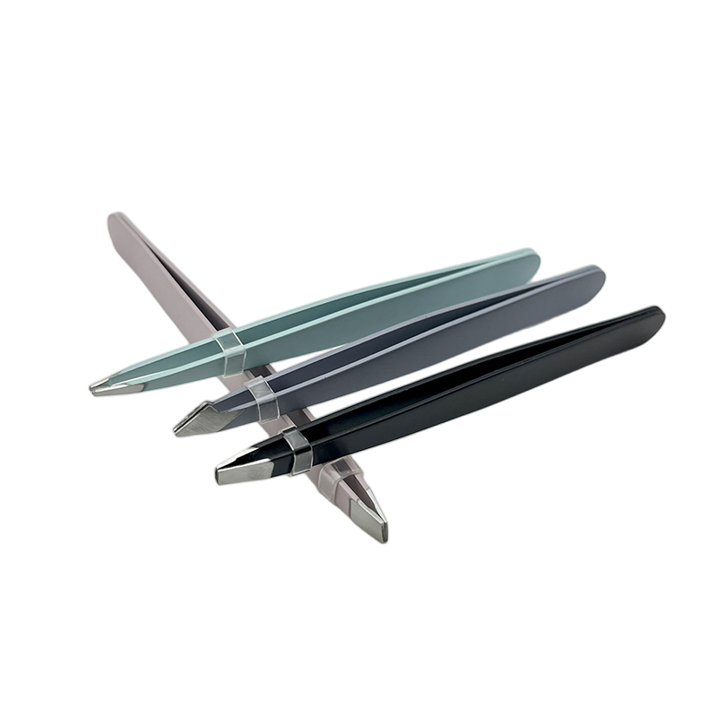 Stainless Steel Eyebrow Tweezers Slanted Hair Removal Eyebrow Clips Multicolor Precision Eyebrow Clip Tweezer