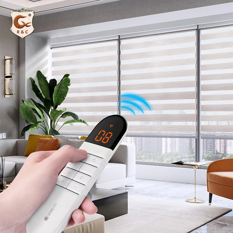 Manufacture Customized Size Zebra Blinds Shade Window Motorized Zebra Blinds