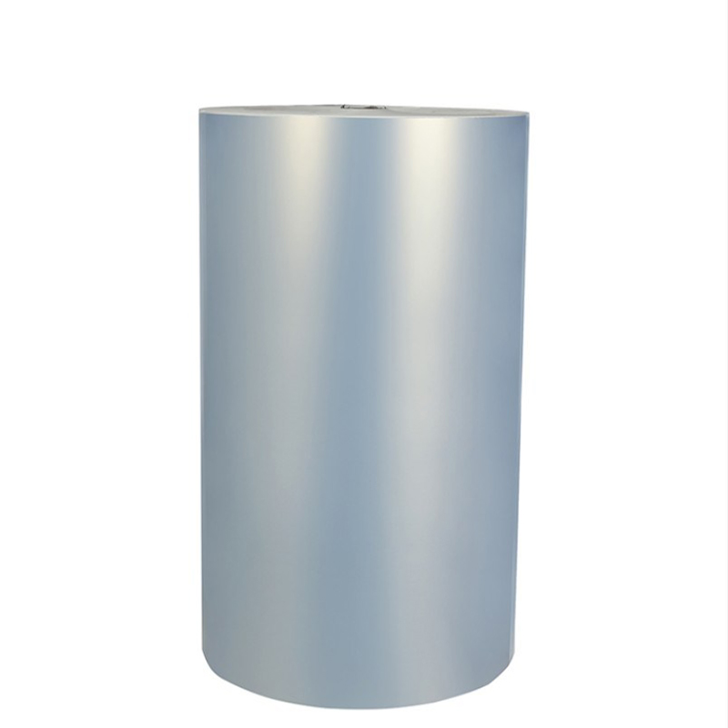 Self Adhesive Jumbo Roll 50 Mic Matte Silver Pet Coated Film Label