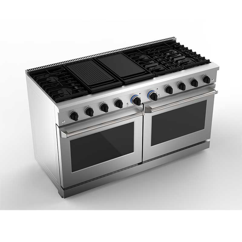 High Quality 60 Inch 8 Burner Convection Dual Stove