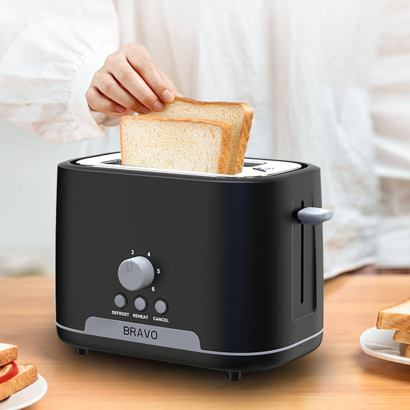 Customizable High-Quality Automatic Stainless Steel 2-Piece Home Breakfast Machine Toaster