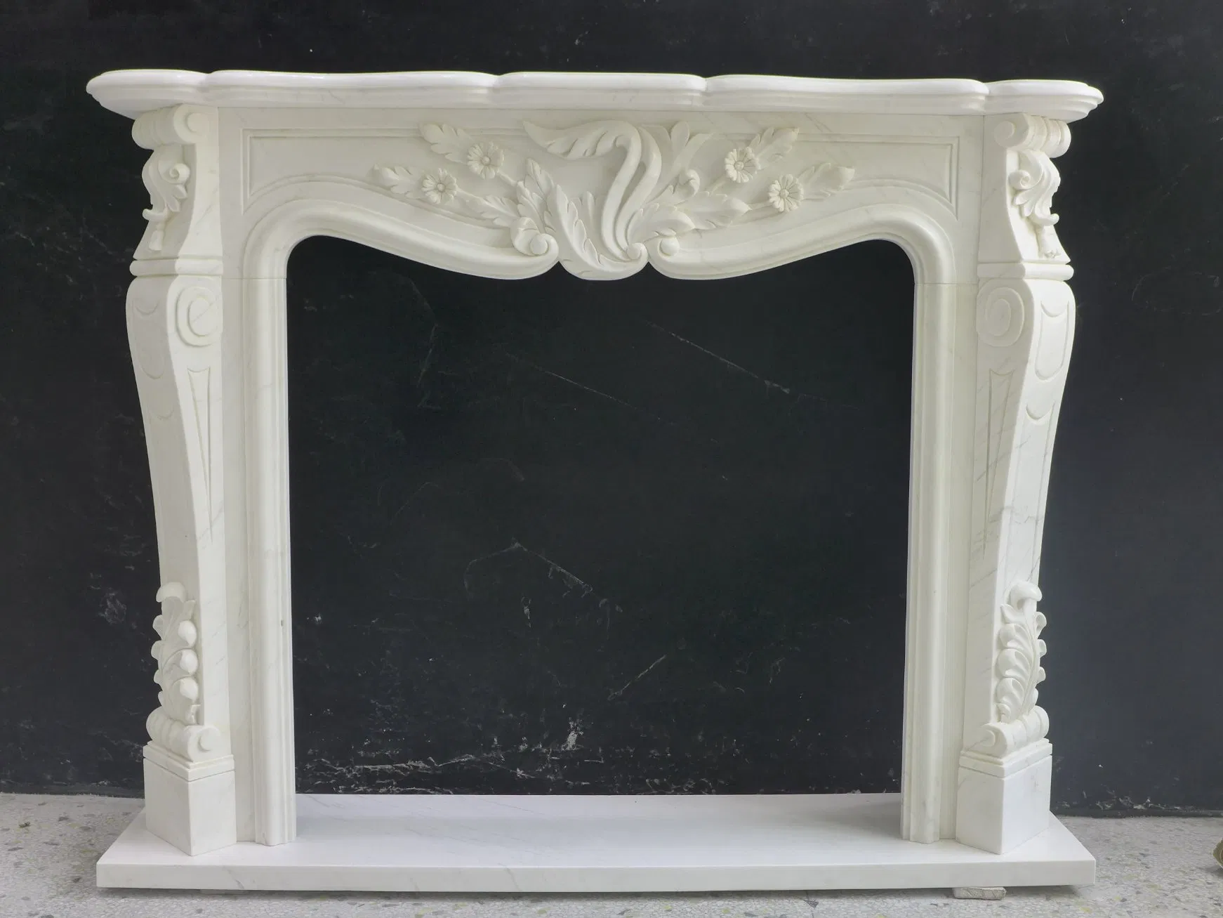 Marble Fireplace Surround French Style for Indoo