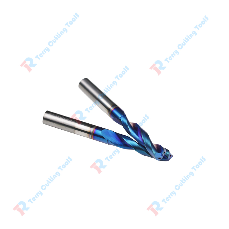 Tungsten Steel Drill 65° 3D Internal Cooling Nano Blue Drill