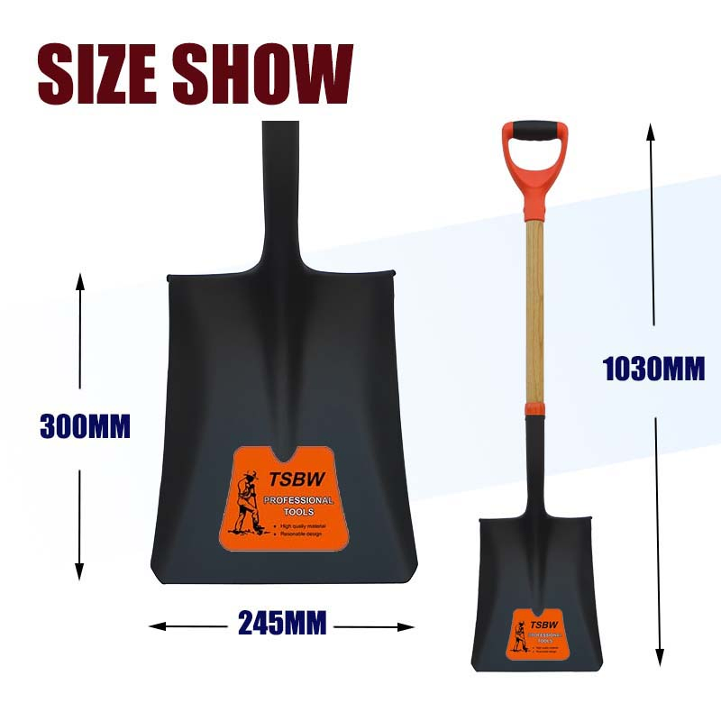 South American Wooden Handle S518 Steel Garden Agricultural Farming Round Mouth Pala Digging Shovel