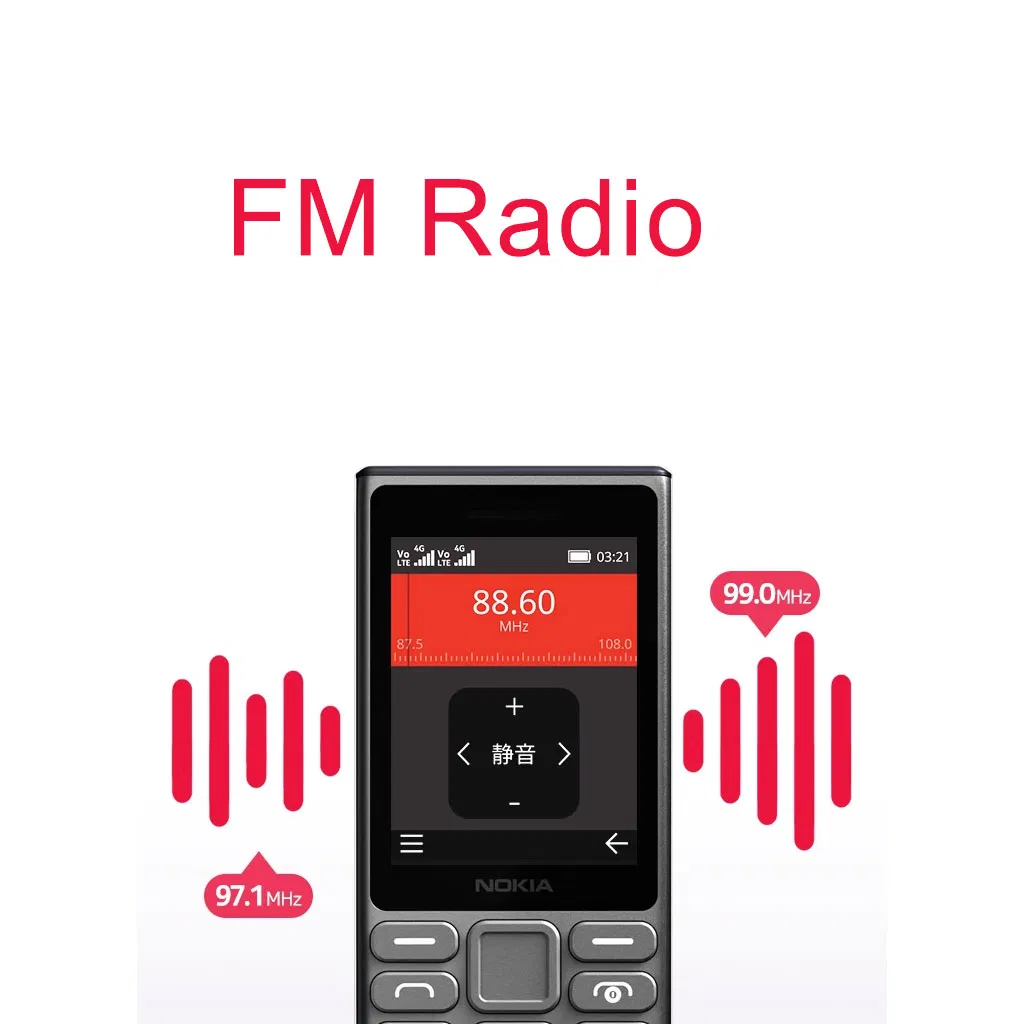 Кнопочный телефон 2 дюйма, 4G, двойная SIM, 1000 мАч