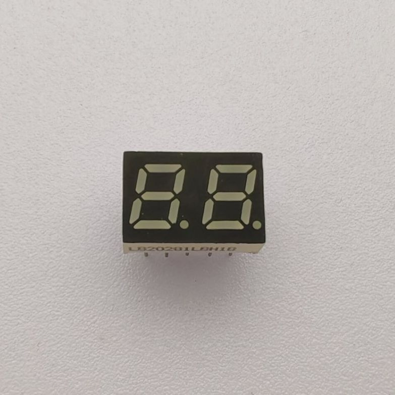 Ultra Bright Blue 2digit 7 Segment LED Display for Electronic Systems