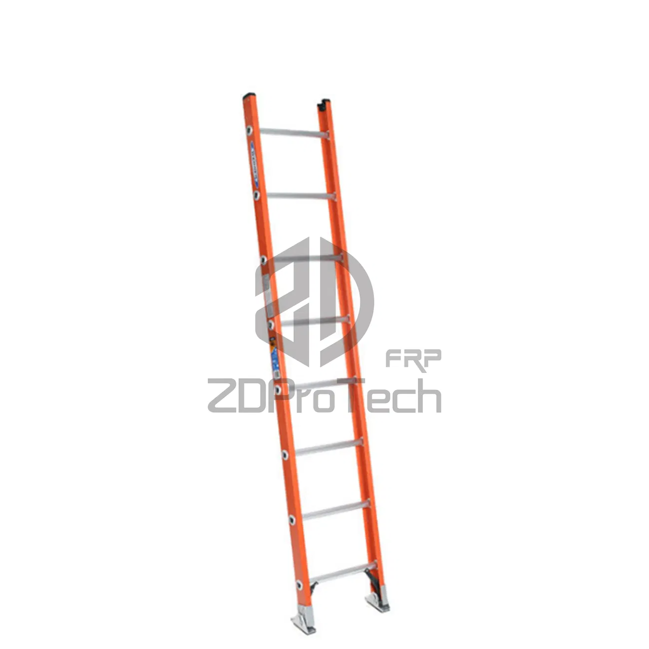20FT Aluminum Step Fiber Glass R Rung Straight Ladder with Extension Fiberglass