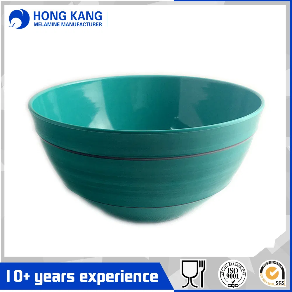 Two Tone Round Melamine Salad Bowl