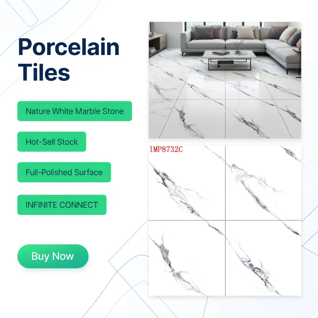 Полированная плитка 60x60 см Carrara White