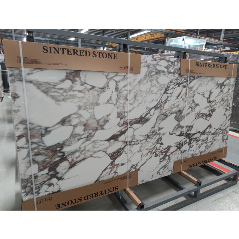 2400 X 1200 X 9 mm Polished Calacatta Viola Sintered Stone