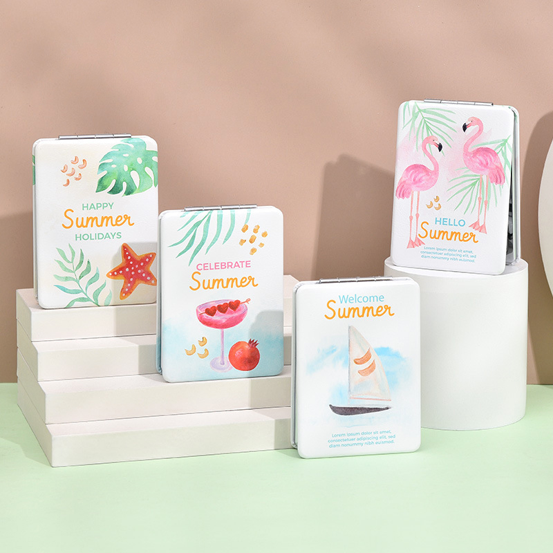 Stylish Portable High-Definition Makeup Mirror with Dual Sides