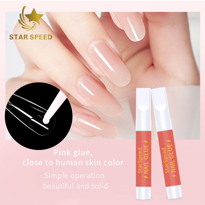 Customized Logo Ethyl Cyanoacrylate PMMA 2g Mini Press on Nail Tip Gel Glue