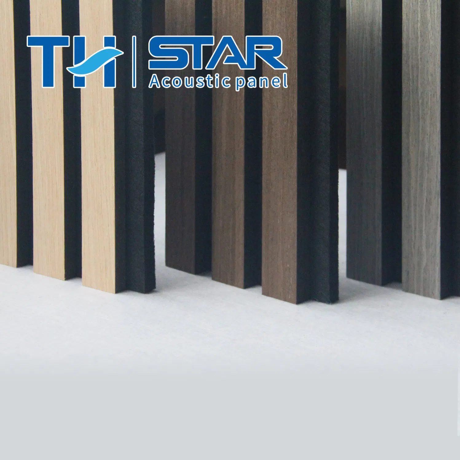 Top Grade Polyester Fabric Acoustic Wall Foam Grooved Acoustic Panel Soundproof