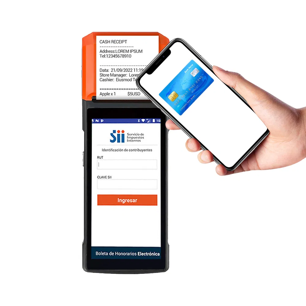 Multi-Language WiFi 4G GPS Mobile Payment Handheld POS Terminal with Card Reader R330 Plus