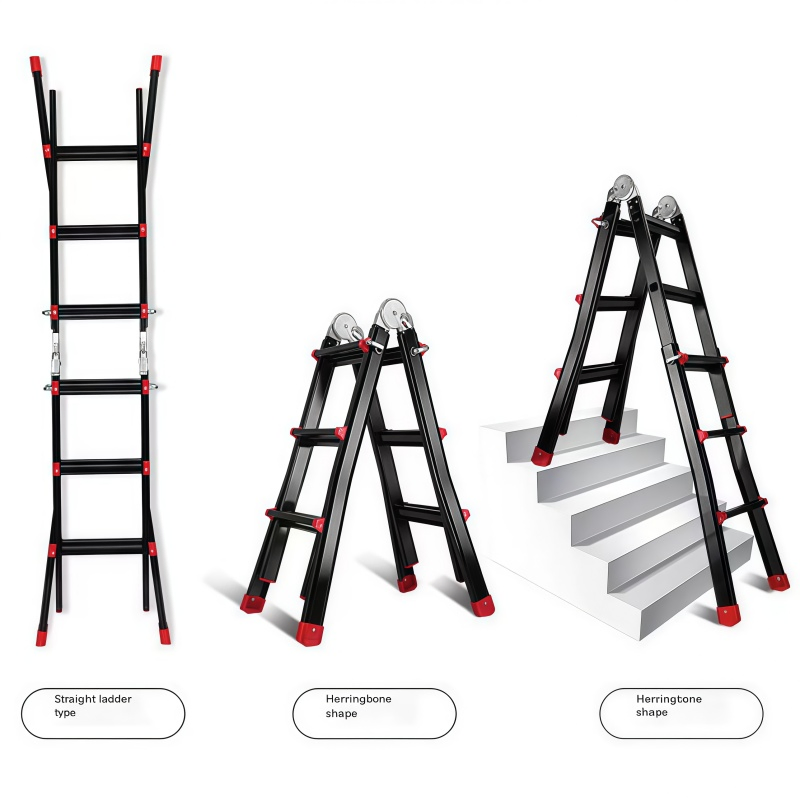 Folding Step Stool Multi-Position Ladder for Adults (26464421B)