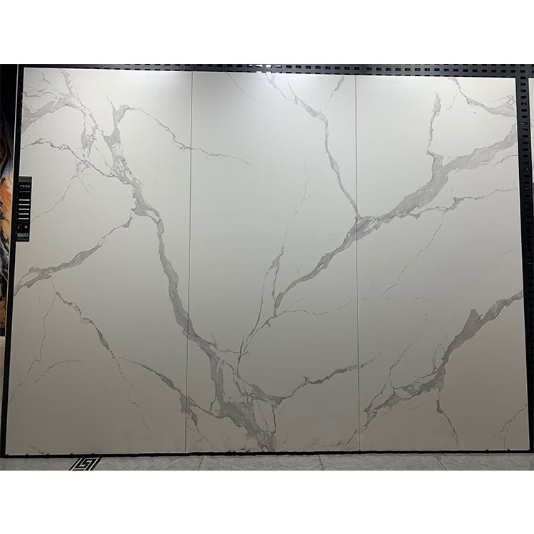 Factory White Marble Background Wall Tile Sintered Stone Large Slab