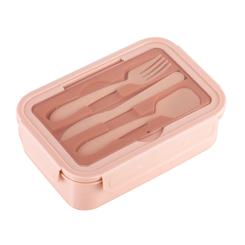 Stylish Reusable Plastic Lunch Box with Secure Lid Design
