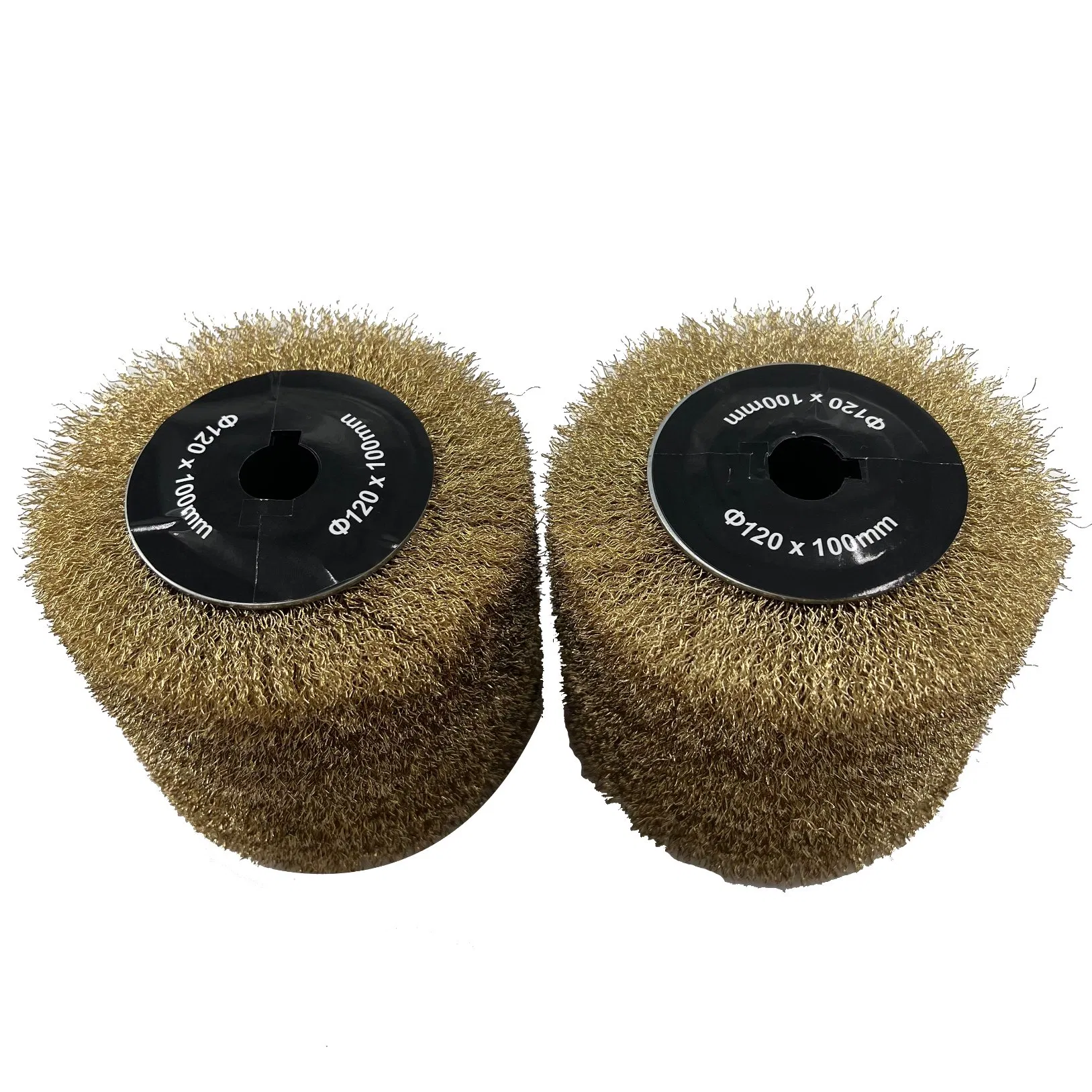 Spot Wholesale Wire Drawing Wheel 120X100mm Abrasive Wire Drawing Wheel Drum Burnishing Brush for The Surface Treatment of Furniture Wooden Products Polishing