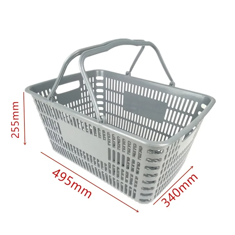 Hand Basket, Plastic Basket Shopping Basket Supermarket Supplies