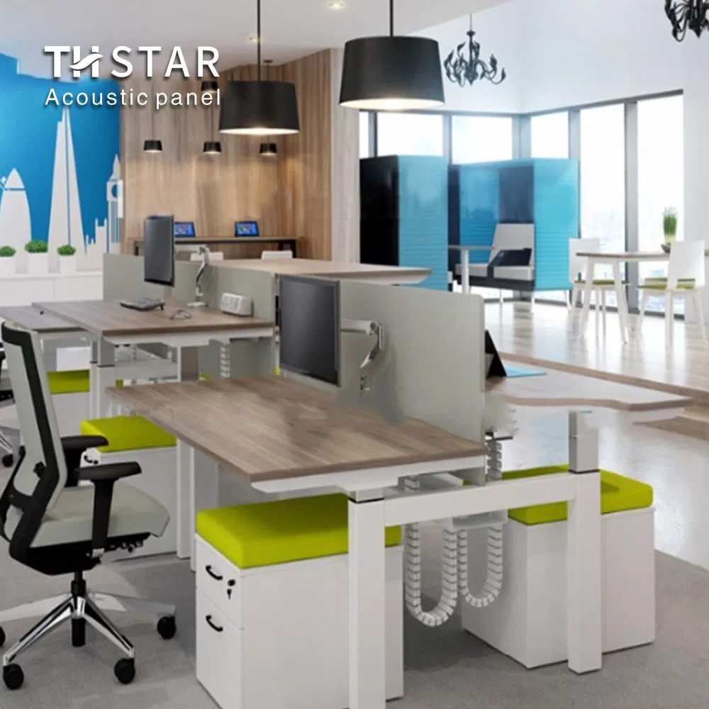 High Quality 9mm12mm20mm Irregular Color Short Strip Printing of Acoustic Printing Desk Screen Board