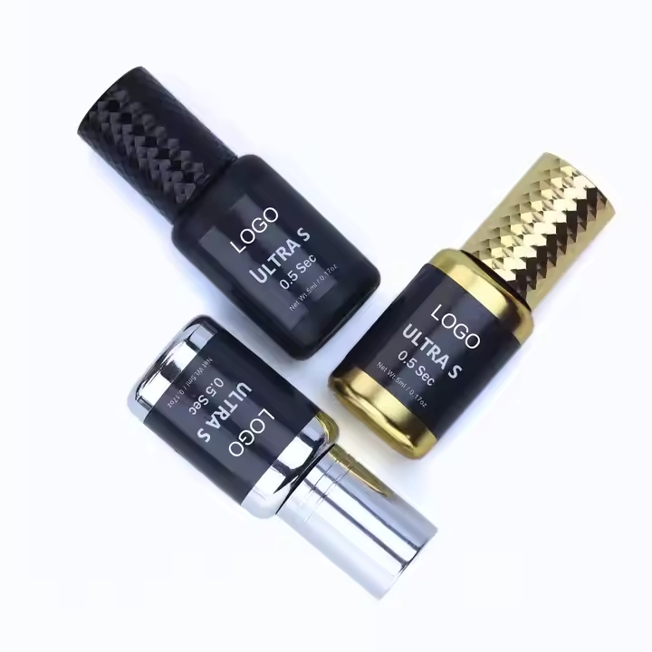Hot Selling High Quality Wholesale Private Label Eyelash Glue 0.3 0.5 1 Second Waterproof Adhesive Eyelash Extension Glue