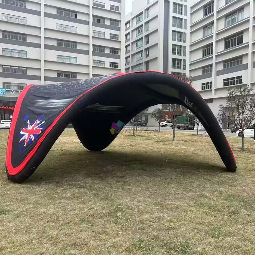 Custom Printed Logo Advertising 20ft Inflatables Sealed V Tent Big Gazebo V-wing Canopy for Outdoor Event