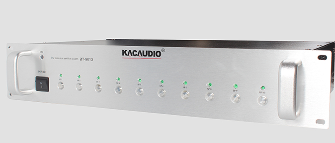 Селектор выхода звука на 10 зон для систем оповещения