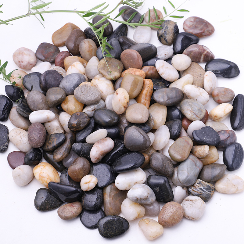 High Quality Natural Snow White Pebbles Tumbled Stone Pebble Garden Landscape Decoration Outdoor Gravel Pebble Stone