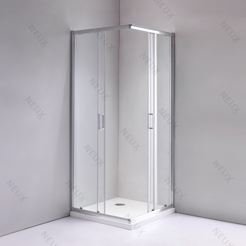 Square Style Tempered Glass Sliding Door Shower Room Shower Cabin for Bathroom
