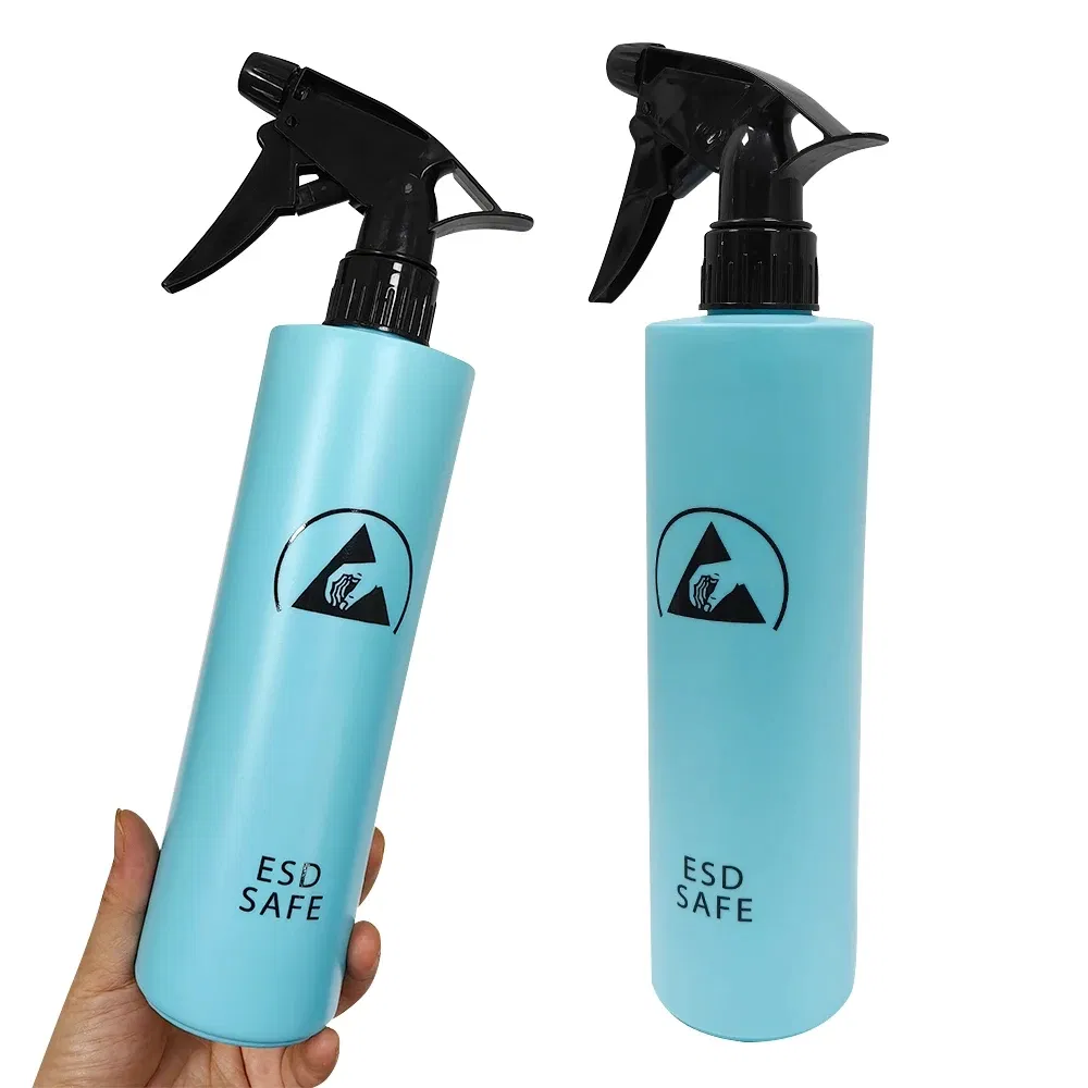 500ml Anti-Static Blue Plastic Spraying Bottle Washable ESD Misting Bottle