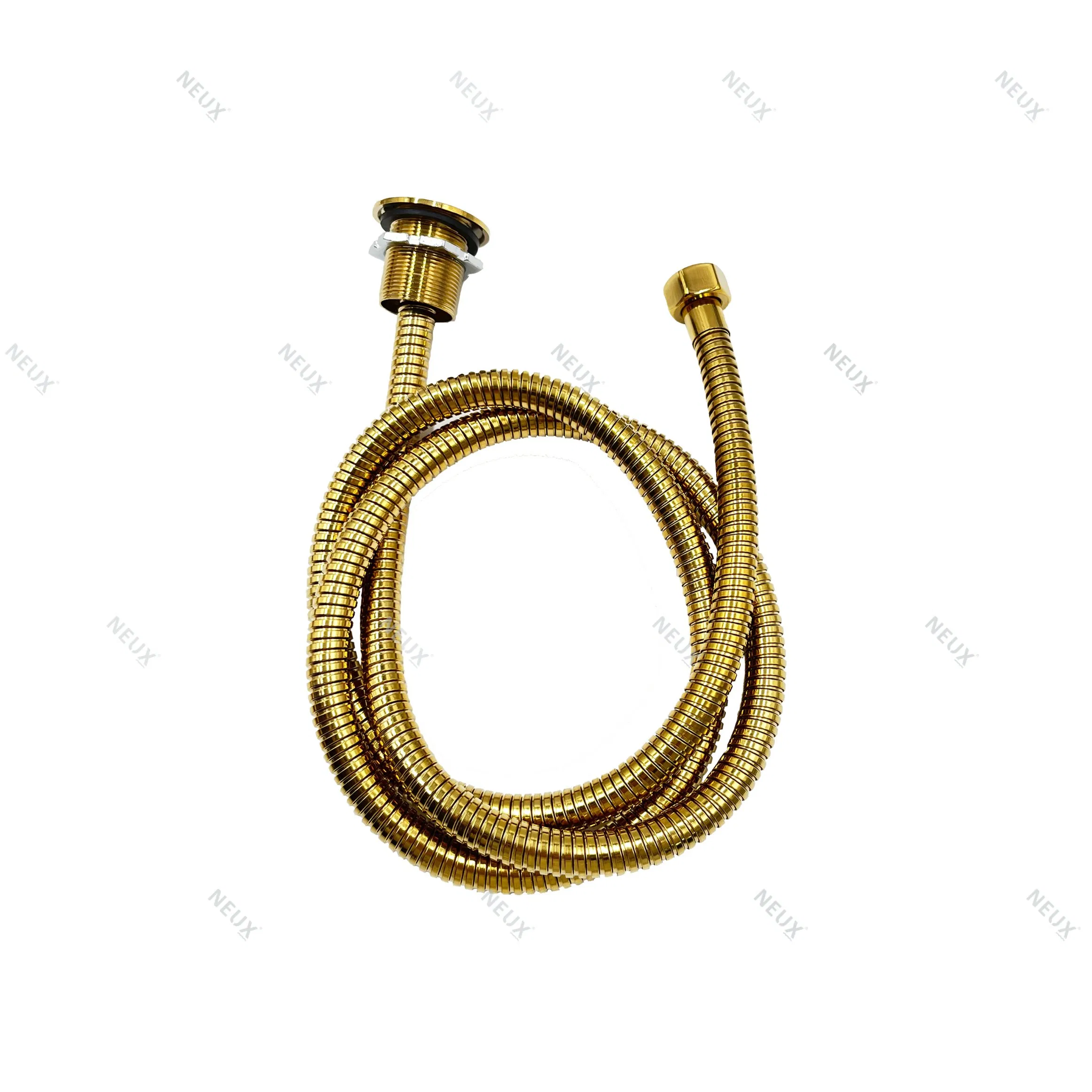 In Stock Bathroom Golden Leakproof Flexible Hand Stainless Steel Shower Hose