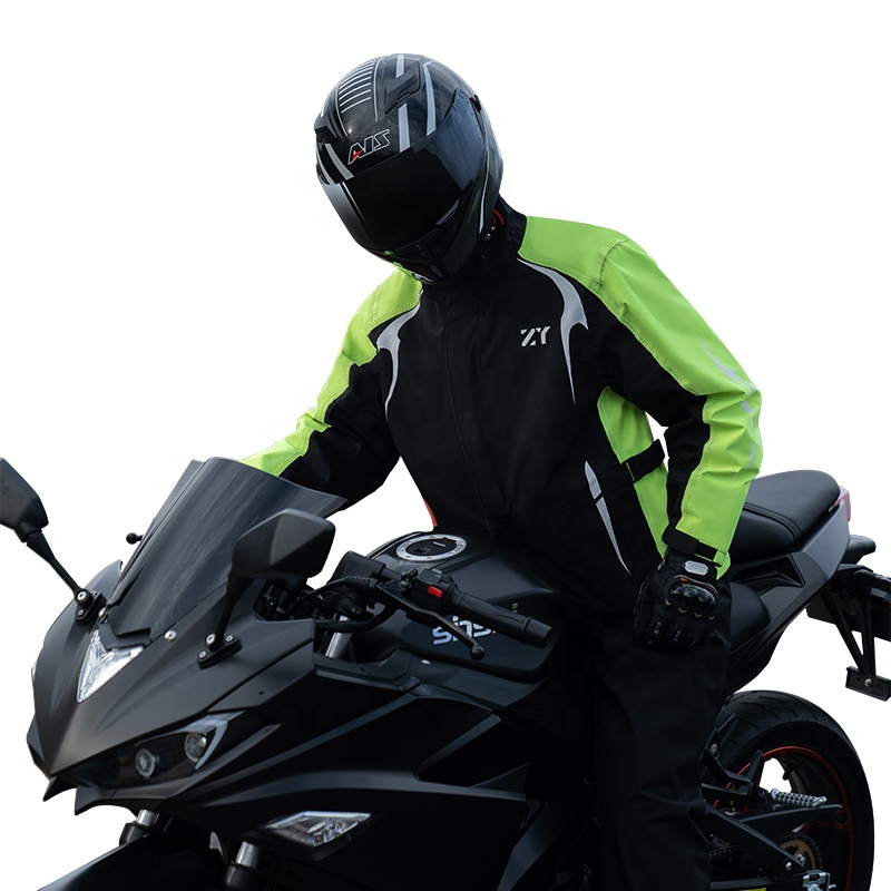 ODM Adult Riding Waterproof Rain Jacket Suit Rainsuit Motorcycle Raincoat