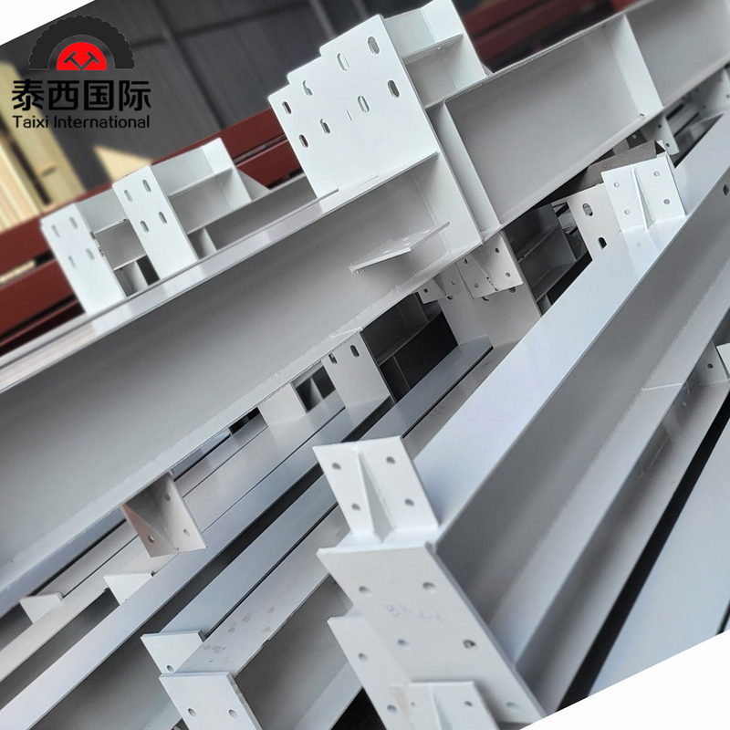 Light Steel Structure Warehouse Fabrication Workshop H Steel Beam and Column Construction
