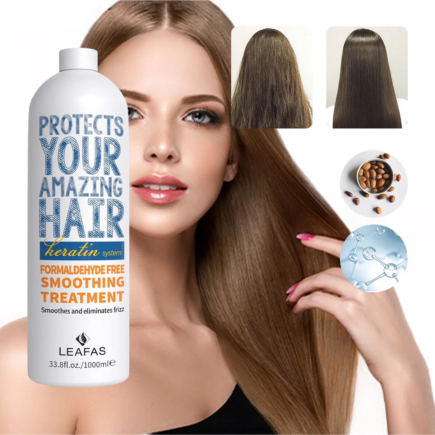 Sulfate Free Hair Treatment Professional Argan Oil Hair Smoothing Treatment