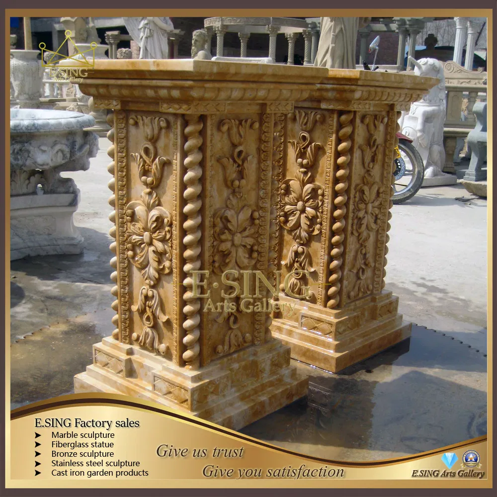 Simple Natural Stone Onyx Marble Small Pillar for Home Decoration