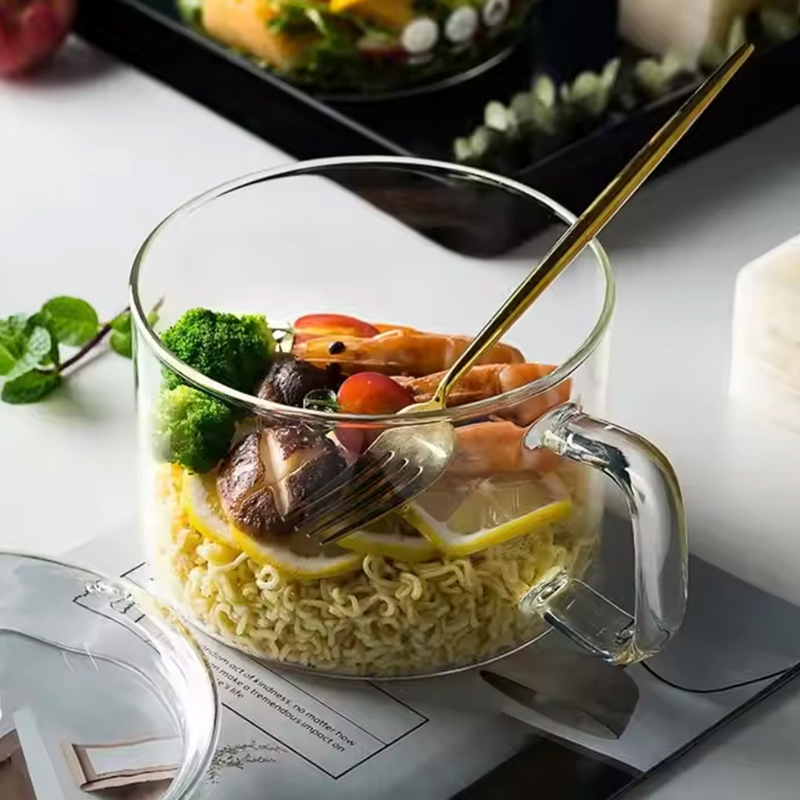 1300ml/1500ml Heat-Resistant Borosilicate Glass Cooking Pot Oven Stovetop Safe Transparent Cookware with Custom ODM/OEM Services Cooking Pot