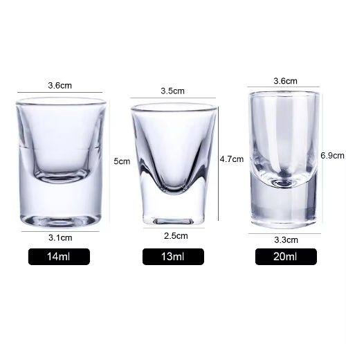 Custom Logo Break Resistant Reusable Multiple Uses Shot Glass for Drink